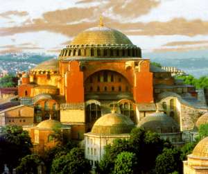 The Hagia Sophia as it might appear without Turkish additions