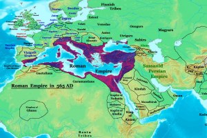 Byzantine Empire at its greatest extent, 565