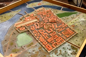 A model of the city of Sirmium. You can see its strategic importance as it sits over the two rivers (The image is from Wikipedia and the model is in the Visitors Center in Sremska Mitrovica).