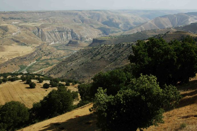 The Canyon of the River Yarmouk today (biblicalgeographic.com)