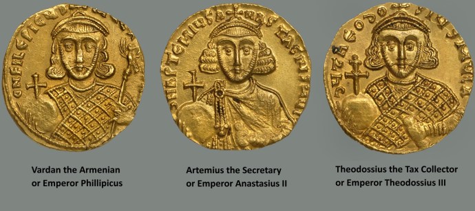 Emperors 4, 5 and 6 from the Dumbarton Oaks Coin Collection