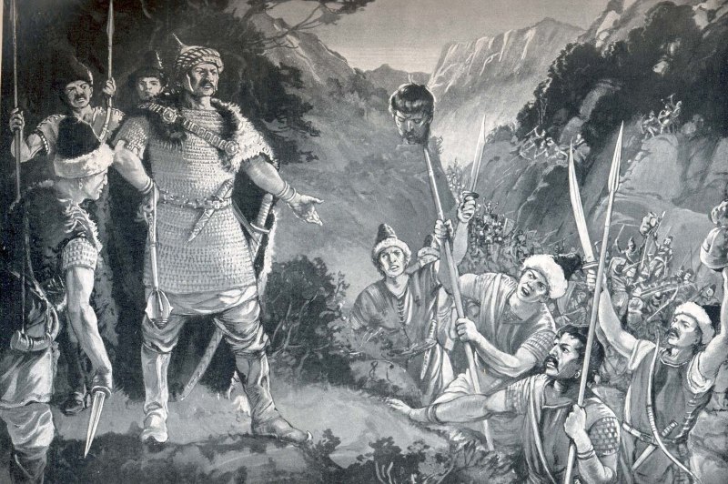 Krum receives Nicepheros' head (from worldhistoryplus.com)