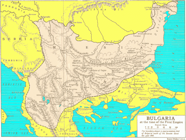 Bulgaria 681ad Bulgaria Byzantine Empire Map Historical Maps