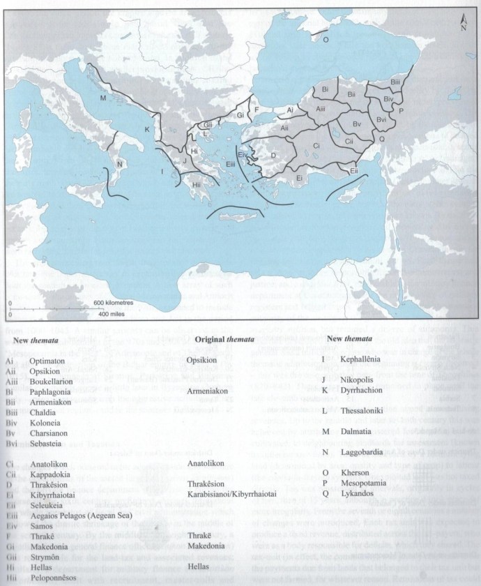 Byzantine Themes c900 from Palgrave Atlas of Byzantine History