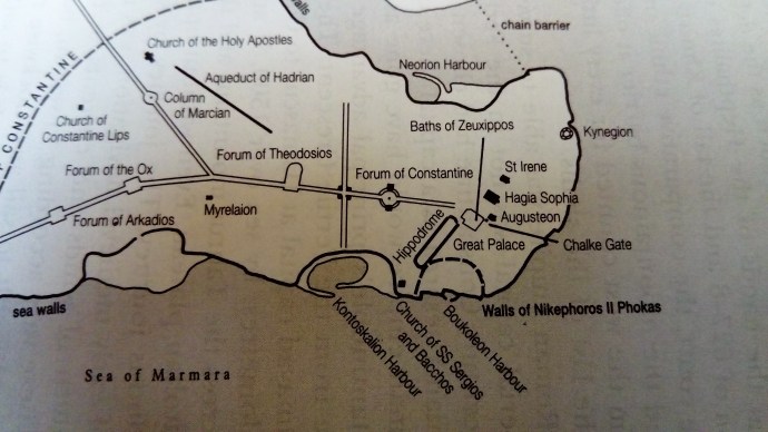 The new walls of Nikephoros Phokas from The Making of Byzantium by Mark Whittow