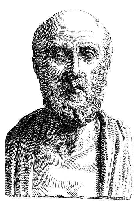 Hippocrates (19th century engraving based on Roman busts)