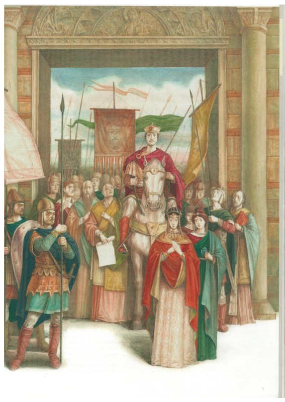 Basil II triumph (from 'Rulers of the Byzantine Empire' published by KIBEA)