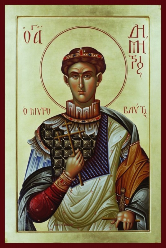An icon of Saint Demetrios (omhksea.org)
