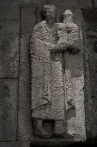 David III of Tao as depicted on a bas-relief from the Oshki Monastery