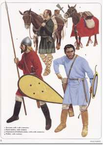 Lightly armoured troops from Osprey's Byzantine Armies 886-1118