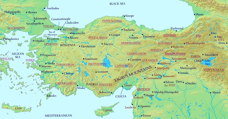Anatolia and Armenia 1025 AD