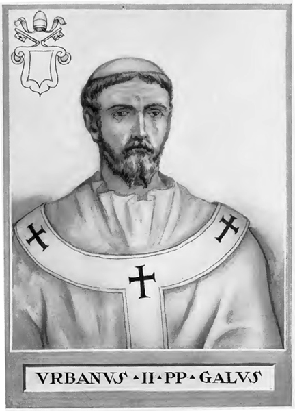Pope Urban II (illustration by Chevalier Artaud de Montor 1842)