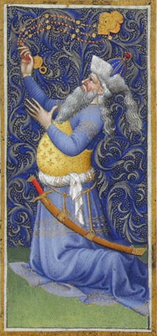 The Emperor Augustus looking very much like Manuel from Très Riches Heures du duc de Berry